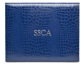 FAUX ALLIGATOR TURNED EDGE TENT STYLE LEATHERETTE DIPLOMA COVERS