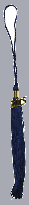 Navy Blue Tassels | 2016 Gold Charm