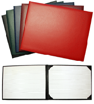 Panoramic Style Single Custom Award Covers  for one 8 1/2" x 11" Certificate