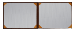 Quick-Ship Landscape Style Premium Bonded Leather 11 1/2" x 9" Double Diploma Covers without personalization