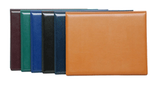 Premium Faux Leather Book/Tent Style Heat Sealed Padded Vinyl Certificate Covers Single Certificate Holder
